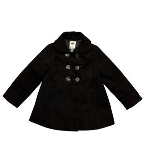 Old Navy Black Double Breasted Swing Pea Coat Size 4T
